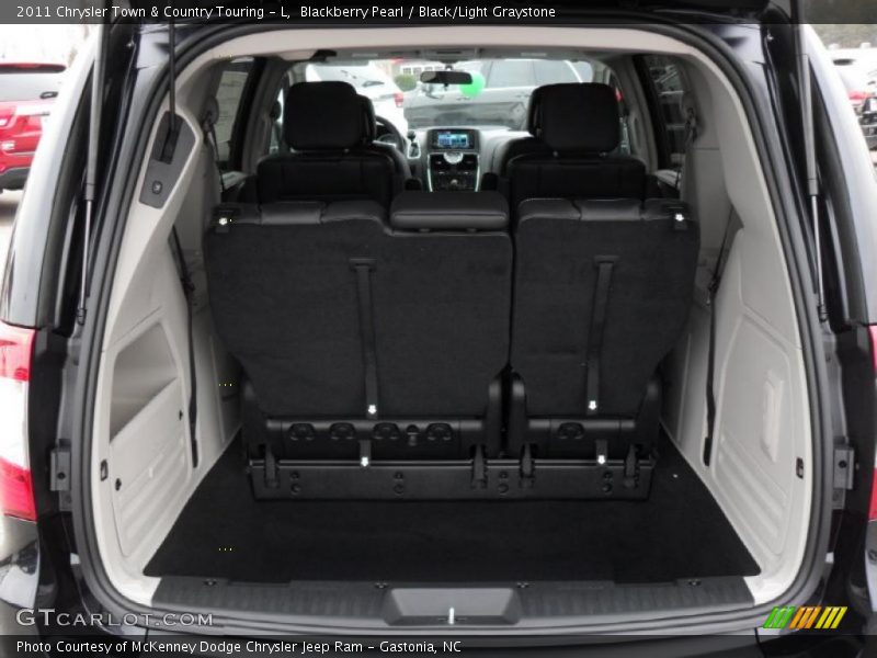 Blackberry Pearl / Black/Light Graystone 2011 Chrysler Town & Country Touring - L