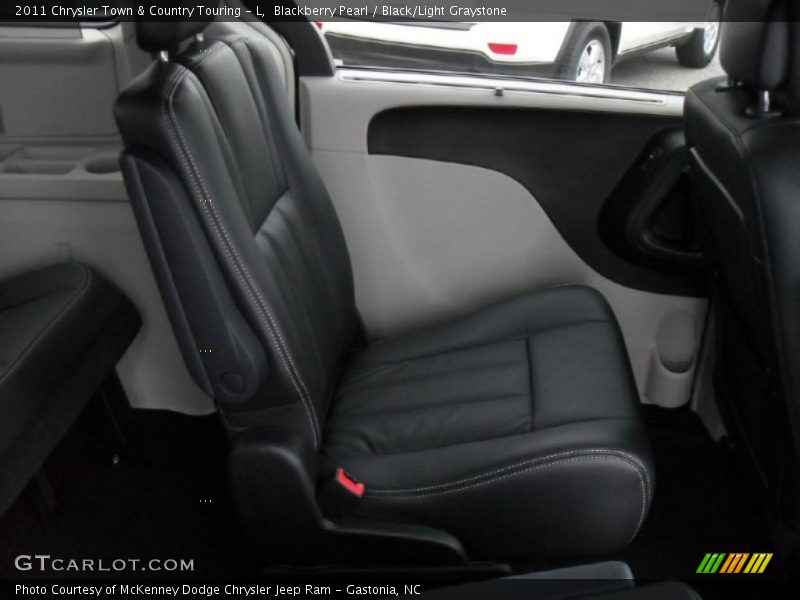 Blackberry Pearl / Black/Light Graystone 2011 Chrysler Town & Country Touring - L
