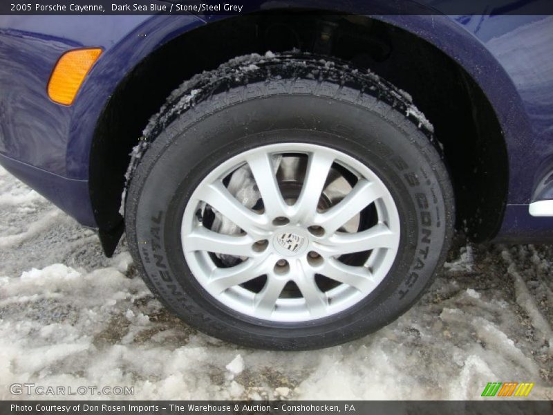Dark Sea Blue / Stone/Steel Grey 2005 Porsche Cayenne