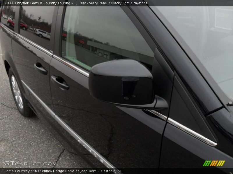 Blackberry Pearl / Black/Light Graystone 2011 Chrysler Town & Country Touring - L