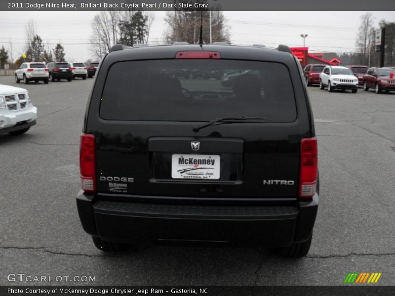 Brilliant Black Crystal Pearl / Dark Slate Gray 2011 Dodge Nitro Heat