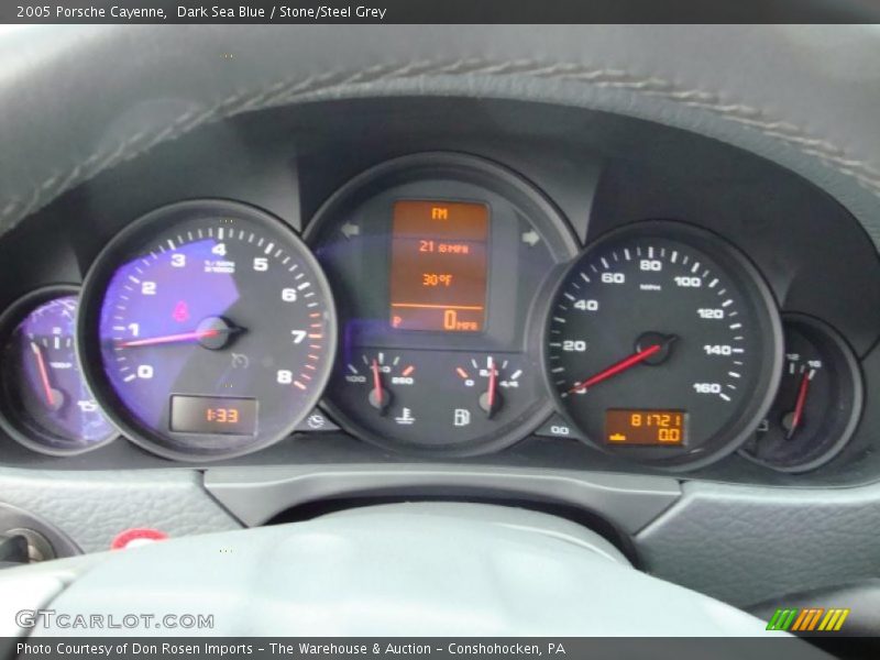 Dark Sea Blue / Stone/Steel Grey 2005 Porsche Cayenne