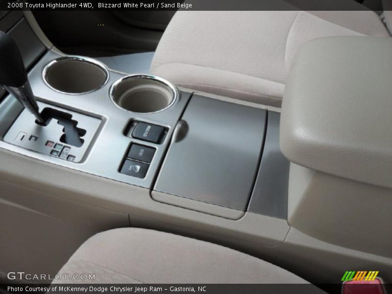 Blizzard White Pearl / Sand Beige 2008 Toyota Highlander 4WD