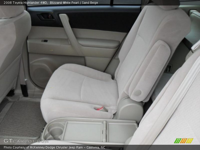 Blizzard White Pearl / Sand Beige 2008 Toyota Highlander 4WD