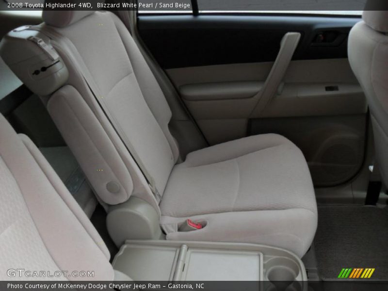 Blizzard White Pearl / Sand Beige 2008 Toyota Highlander 4WD