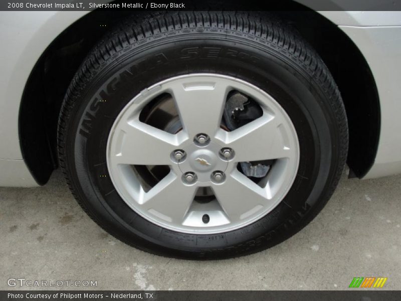 Silverstone Metallic / Ebony Black 2008 Chevrolet Impala LT
