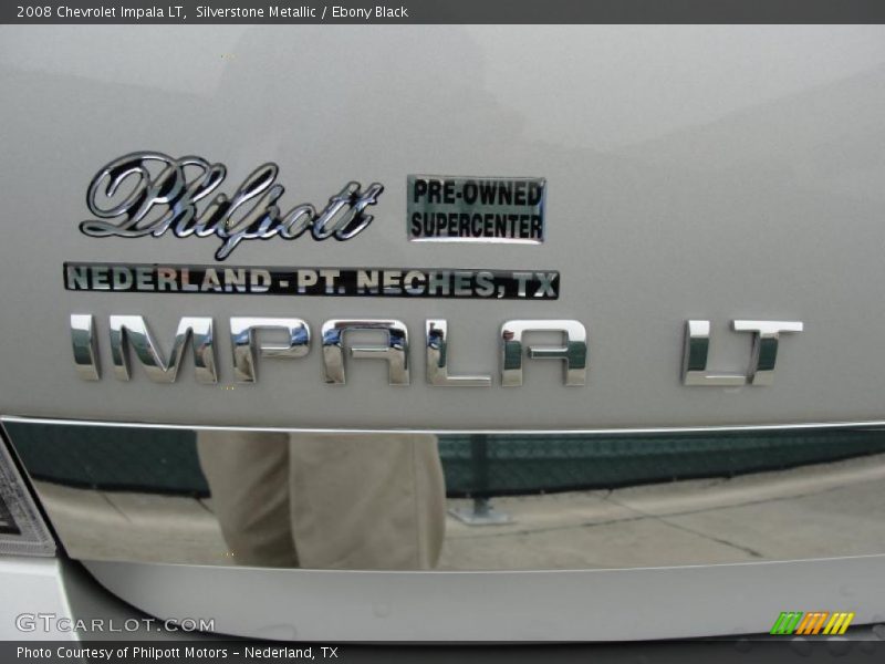 Silverstone Metallic / Ebony Black 2008 Chevrolet Impala LT