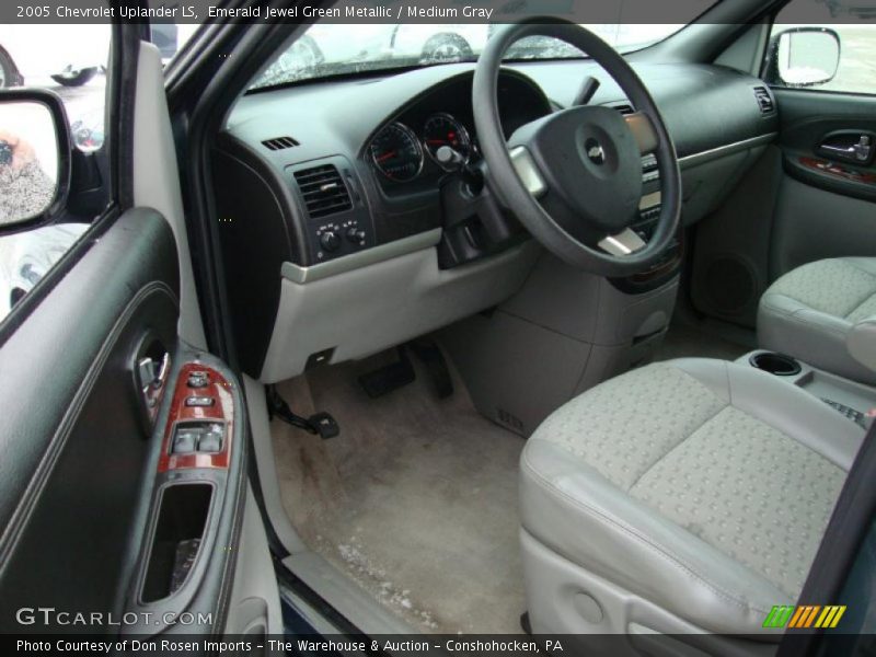 Emerald Jewel Green Metallic / Medium Gray 2005 Chevrolet Uplander LS