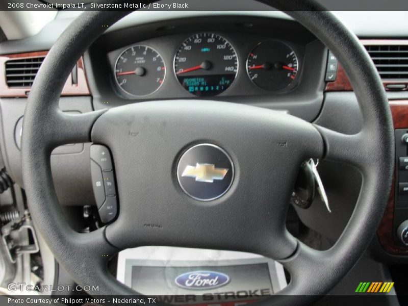 Silverstone Metallic / Ebony Black 2008 Chevrolet Impala LT