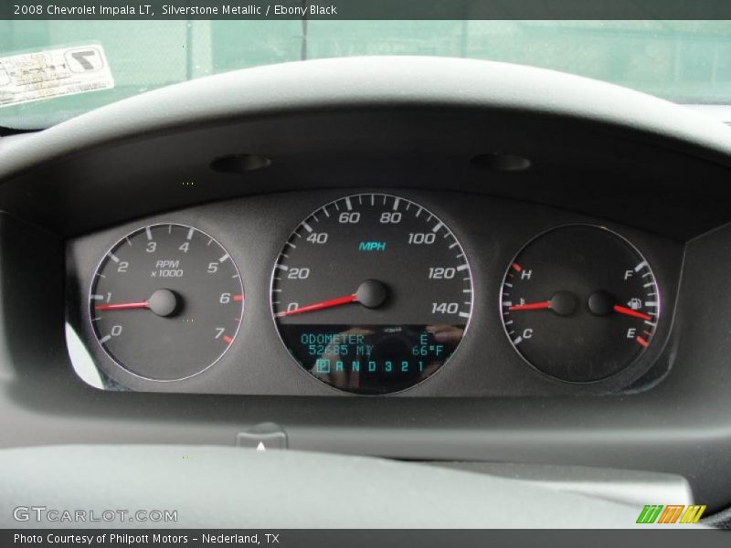 Silverstone Metallic / Ebony Black 2008 Chevrolet Impala LT