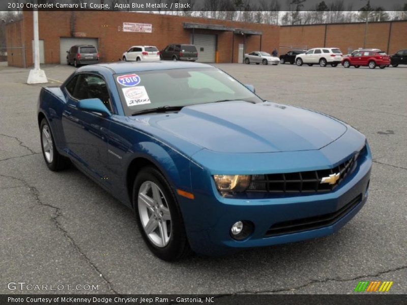 Aqua Blue Metallic / Black 2010 Chevrolet Camaro LT Coupe