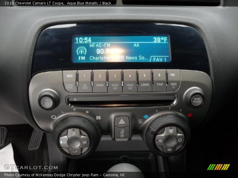 Controls of 2010 Camaro LT Coupe