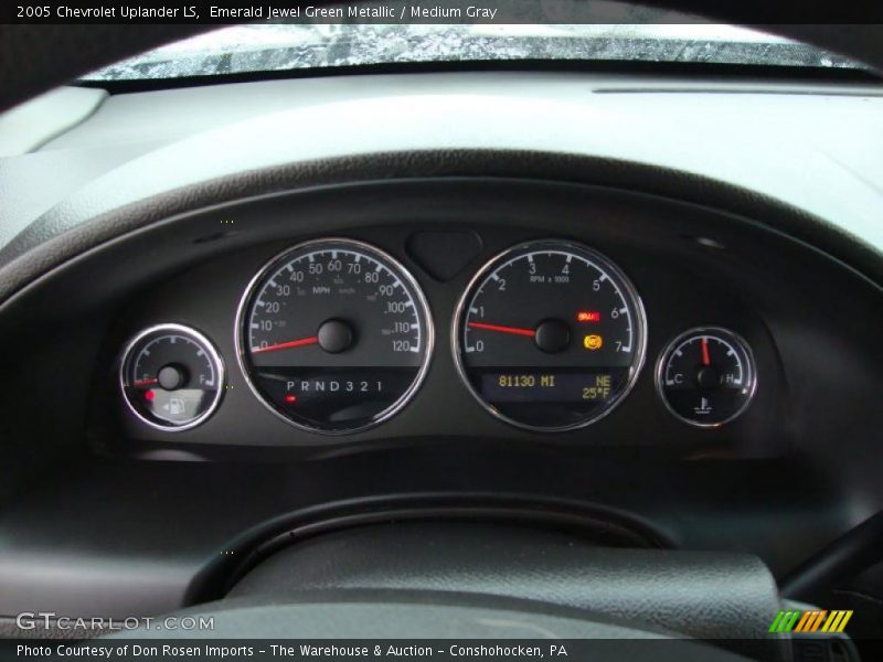Emerald Jewel Green Metallic / Medium Gray 2005 Chevrolet Uplander LS