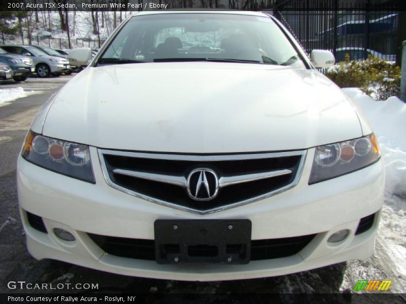 Premium White Pearl / Ebony 2007 Acura TSX Sedan