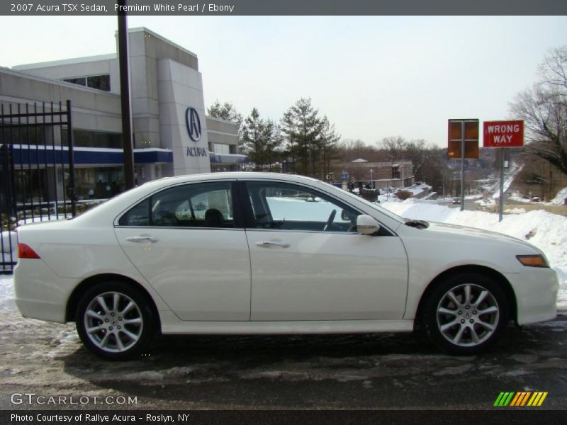 Premium White Pearl / Ebony 2007 Acura TSX Sedan