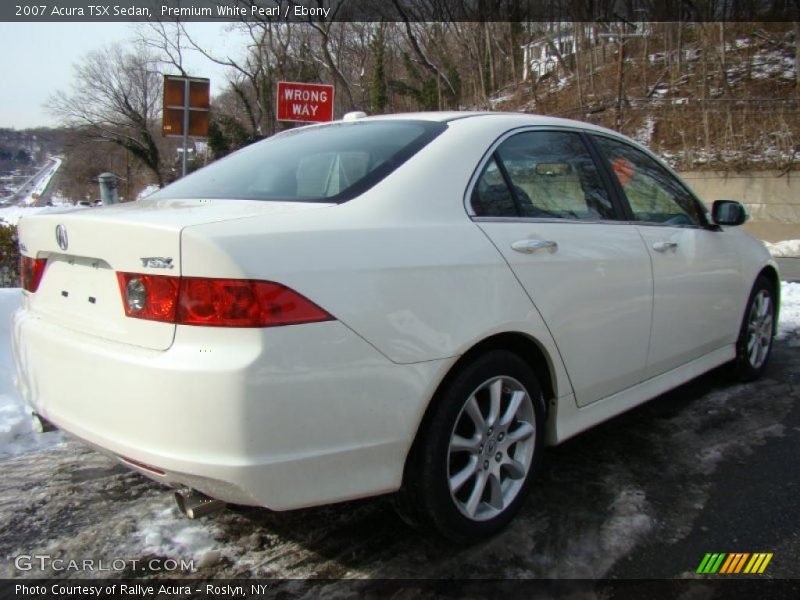 Premium White Pearl / Ebony 2007 Acura TSX Sedan