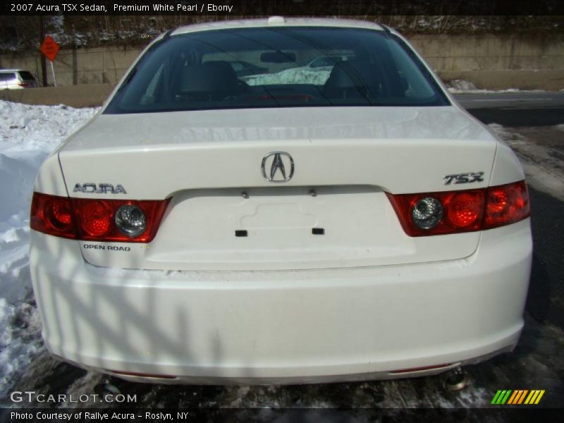 Premium White Pearl / Ebony 2007 Acura TSX Sedan