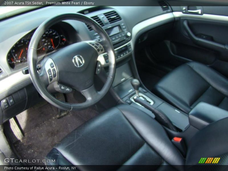 Premium White Pearl / Ebony 2007 Acura TSX Sedan
