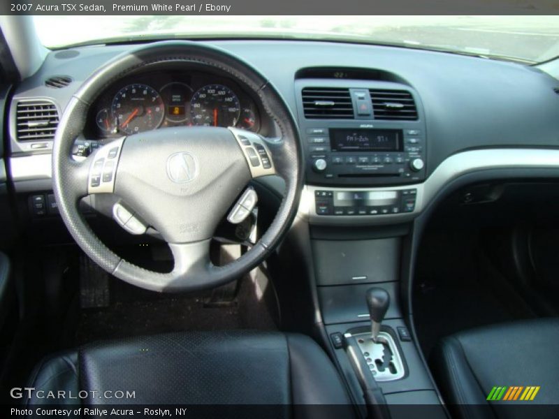 Premium White Pearl / Ebony 2007 Acura TSX Sedan