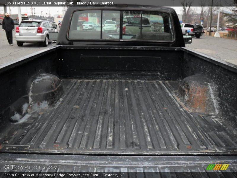 Black / Dark Charcoal 1990 Ford F150 XLT Lariat Regular Cab