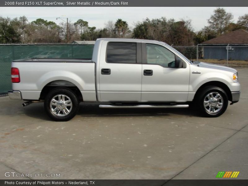 Silver Metallic / Medium/Dark Flint 2008 Ford F150 XLT SuperCrew