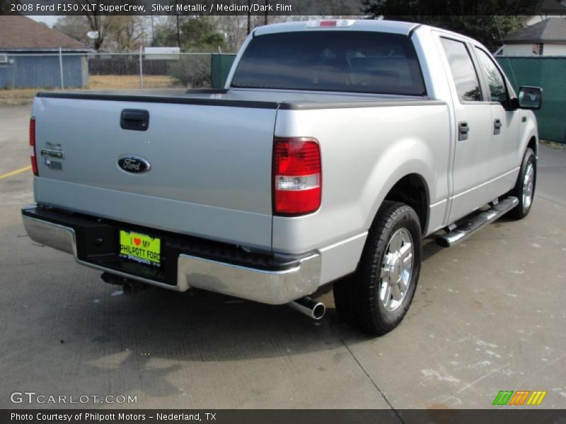Silver Metallic / Medium/Dark Flint 2008 Ford F150 XLT SuperCrew