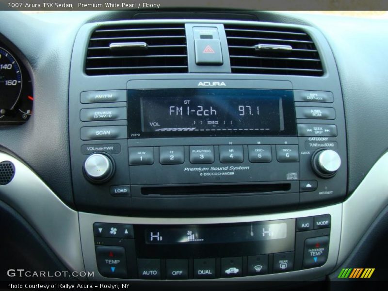Premium White Pearl / Ebony 2007 Acura TSX Sedan