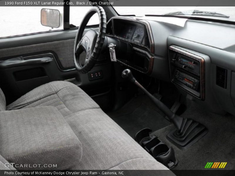  1990 F150 XLT Lariat Regular Cab Dark Charcoal Interior