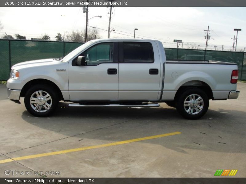 Silver Metallic / Medium/Dark Flint 2008 Ford F150 XLT SuperCrew