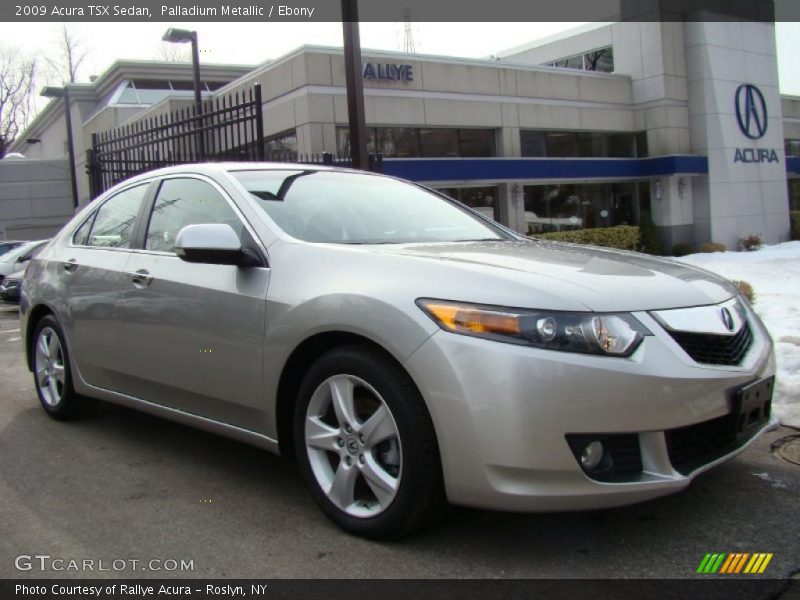 Palladium Metallic / Ebony 2009 Acura TSX Sedan