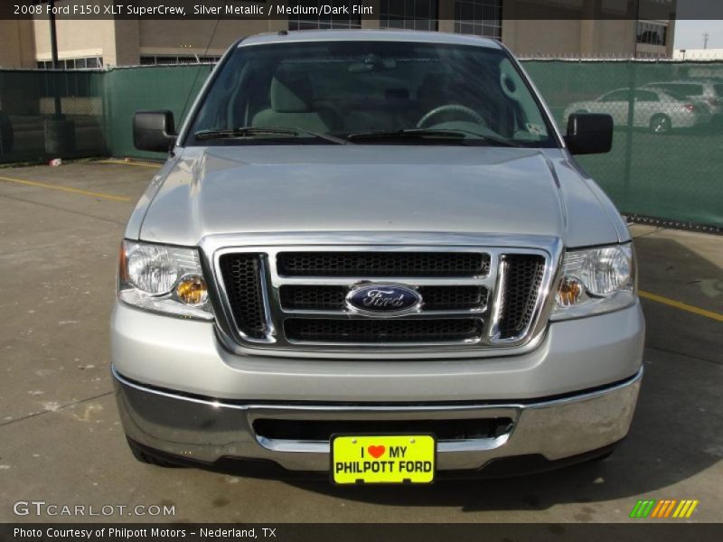 Silver Metallic / Medium/Dark Flint 2008 Ford F150 XLT SuperCrew