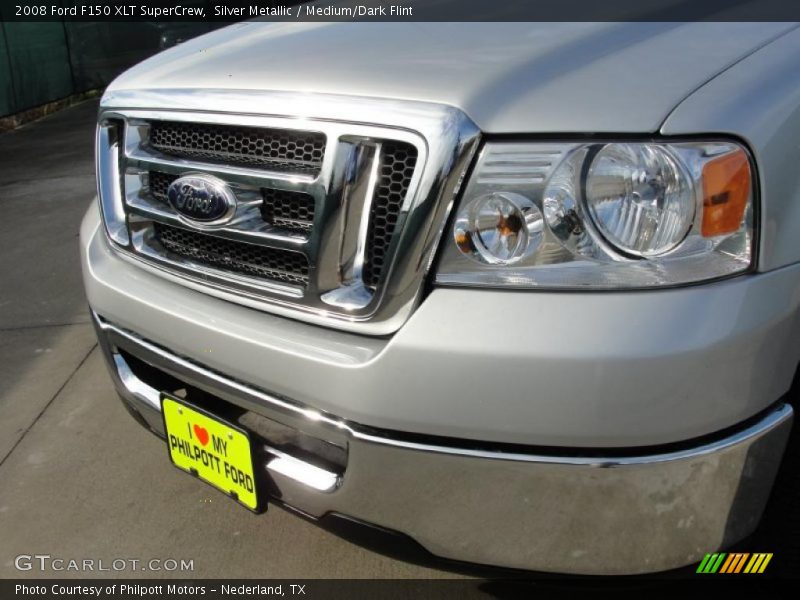 Silver Metallic / Medium/Dark Flint 2008 Ford F150 XLT SuperCrew
