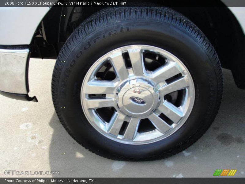 Silver Metallic / Medium/Dark Flint 2008 Ford F150 XLT SuperCrew