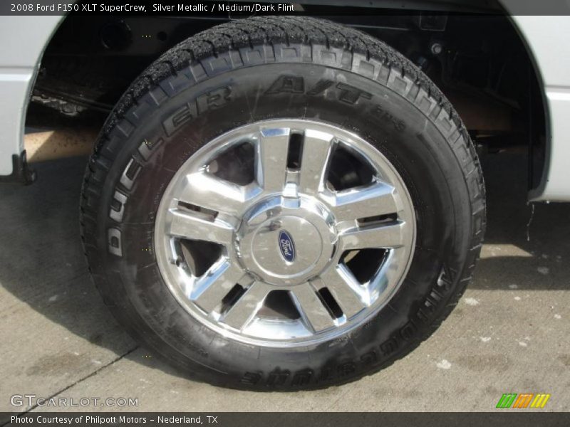 Silver Metallic / Medium/Dark Flint 2008 Ford F150 XLT SuperCrew
