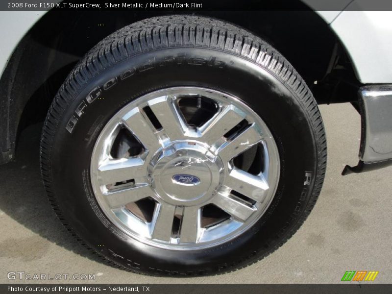 Silver Metallic / Medium/Dark Flint 2008 Ford F150 XLT SuperCrew