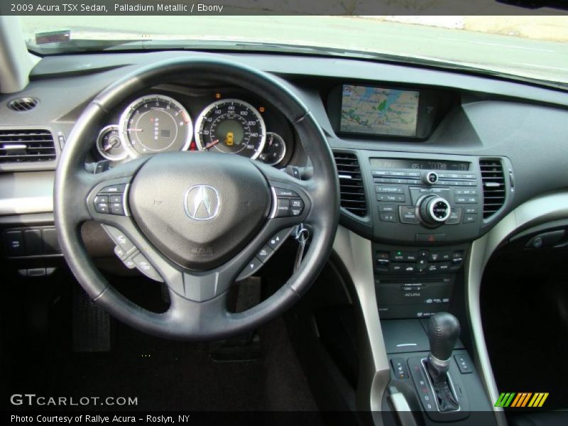 Palladium Metallic / Ebony 2009 Acura TSX Sedan