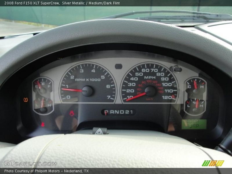 Silver Metallic / Medium/Dark Flint 2008 Ford F150 XLT SuperCrew