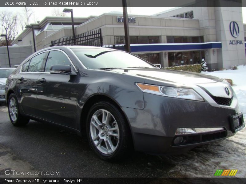 Polished Metal Metallic / Ebony 2010 Acura TL 3.5