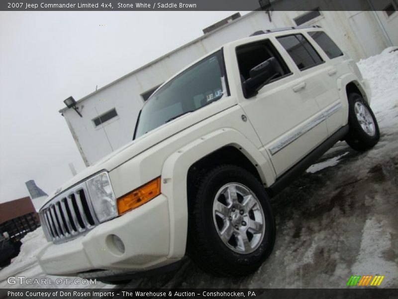 Stone White / Saddle Brown 2007 Jeep Commander Limited 4x4