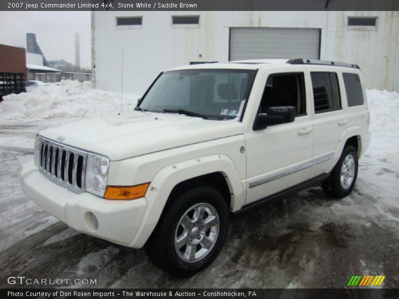 Stone White / Saddle Brown 2007 Jeep Commander Limited 4x4