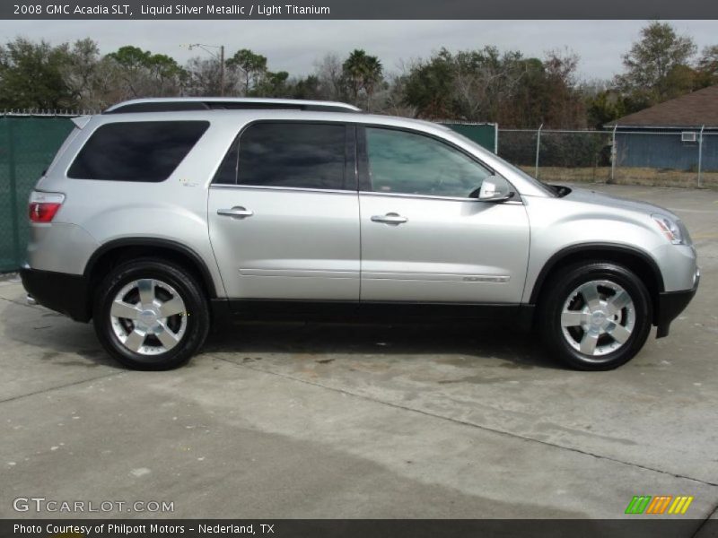 Liquid Silver Metallic / Light Titanium 2008 GMC Acadia SLT