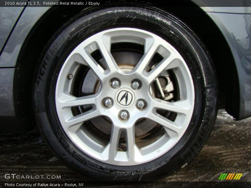 Polished Metal Metallic / Ebony 2010 Acura TL 3.5