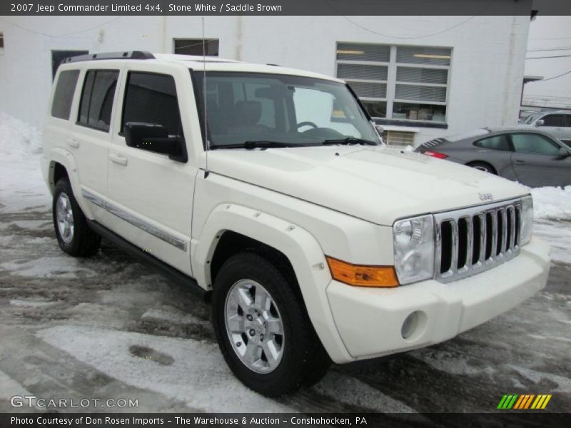 Stone White / Saddle Brown 2007 Jeep Commander Limited 4x4