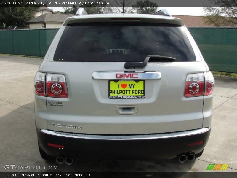 Liquid Silver Metallic / Light Titanium 2008 GMC Acadia SLT
