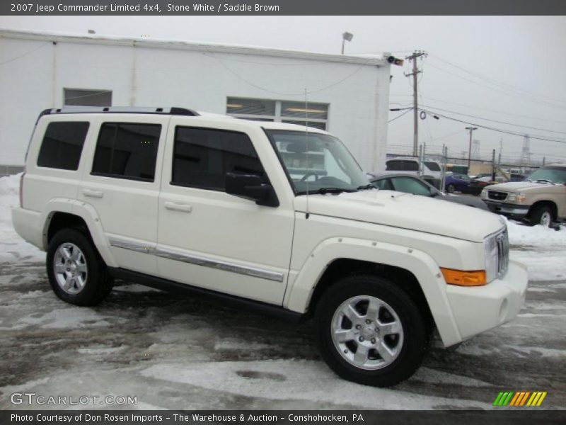 Stone White / Saddle Brown 2007 Jeep Commander Limited 4x4