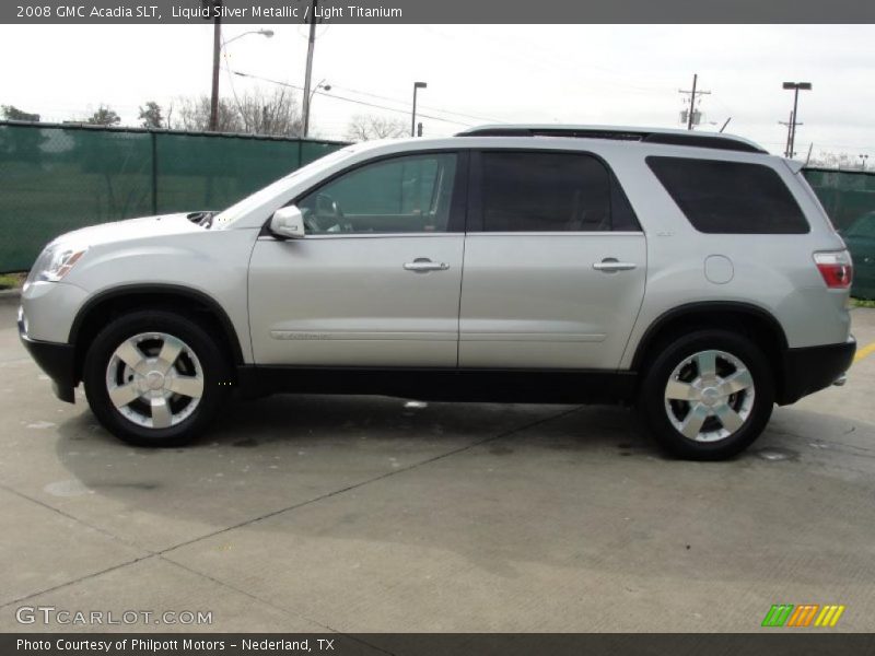 Liquid Silver Metallic / Light Titanium 2008 GMC Acadia SLT
