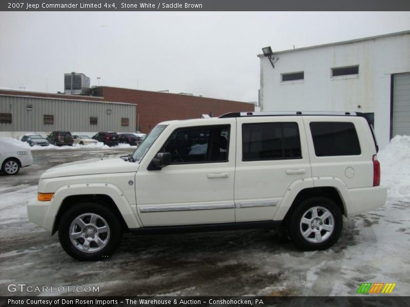 Stone White / Saddle Brown 2007 Jeep Commander Limited 4x4