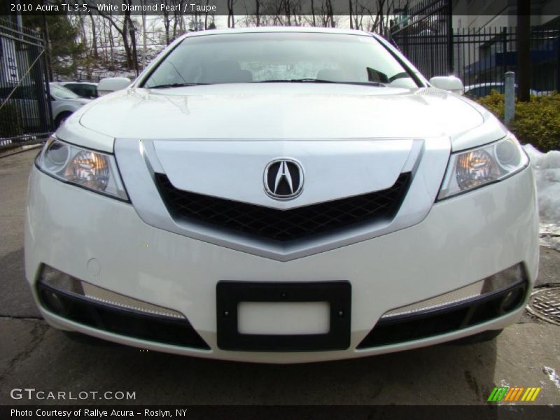 White Diamond Pearl / Taupe 2010 Acura TL 3.5