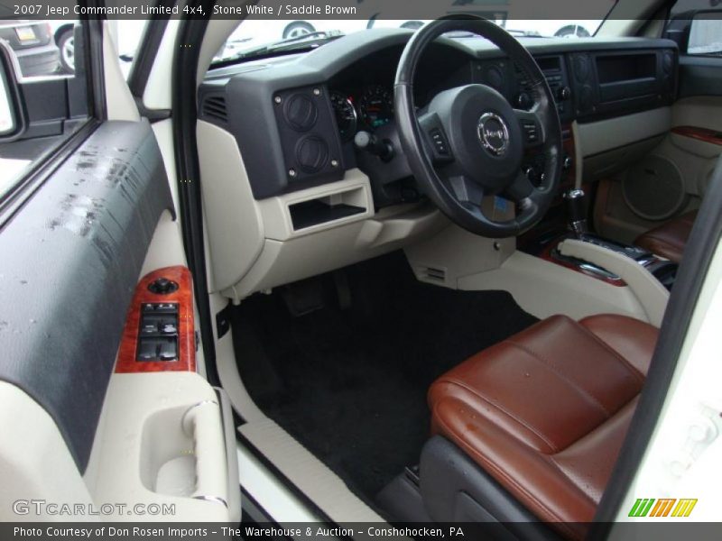 Stone White / Saddle Brown 2007 Jeep Commander Limited 4x4