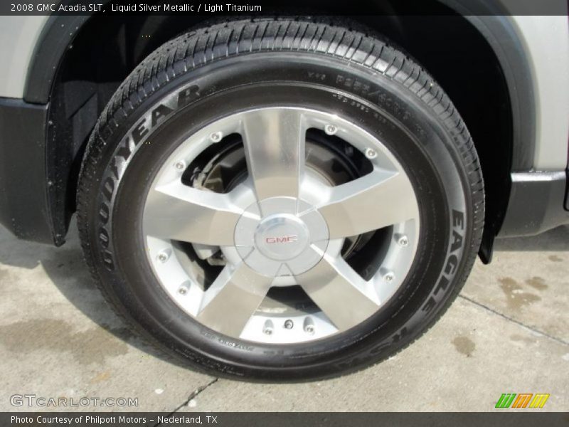 Liquid Silver Metallic / Light Titanium 2008 GMC Acadia SLT